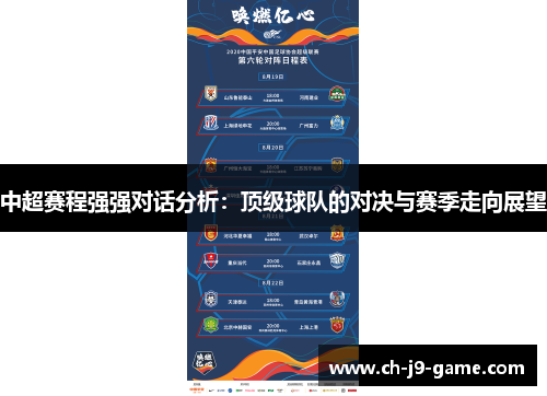 中超赛程强强对话分析:顶级球队的对决与赛季走向展望 中超赛程强强对话分析:顶级球队的对决与赛季走向展望